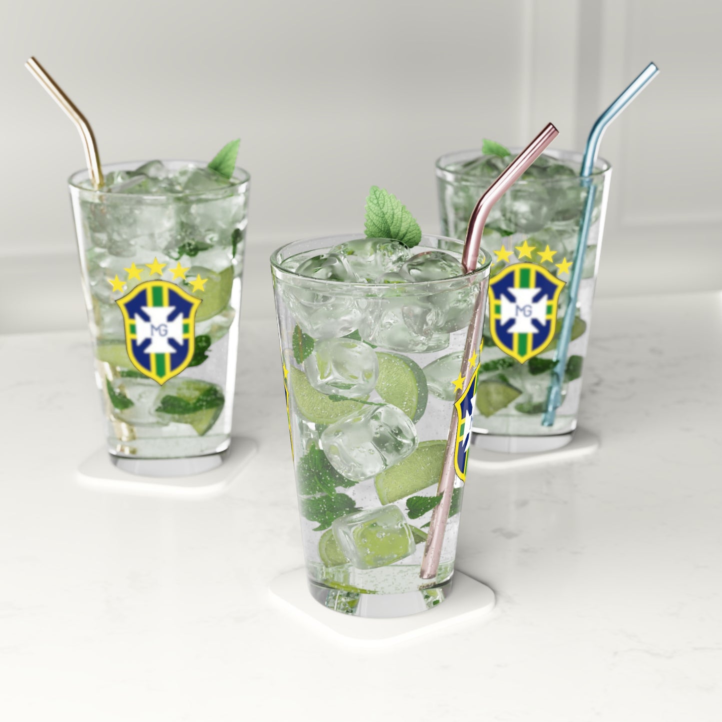 Five Star MG Futebol Pint Glass