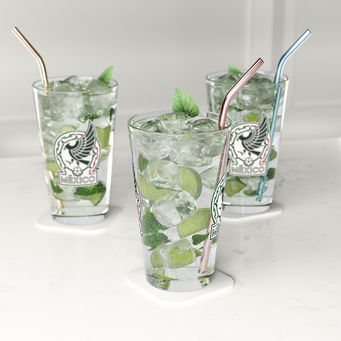 Mexico Futbol Pint Glass