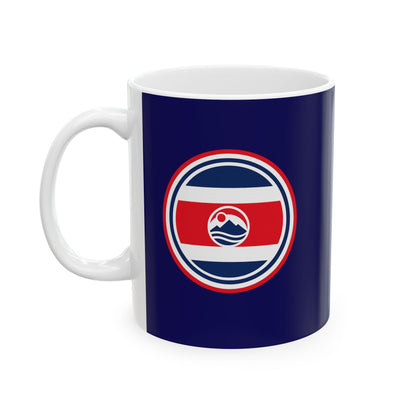 Caneca Azul de Café Costa Rica