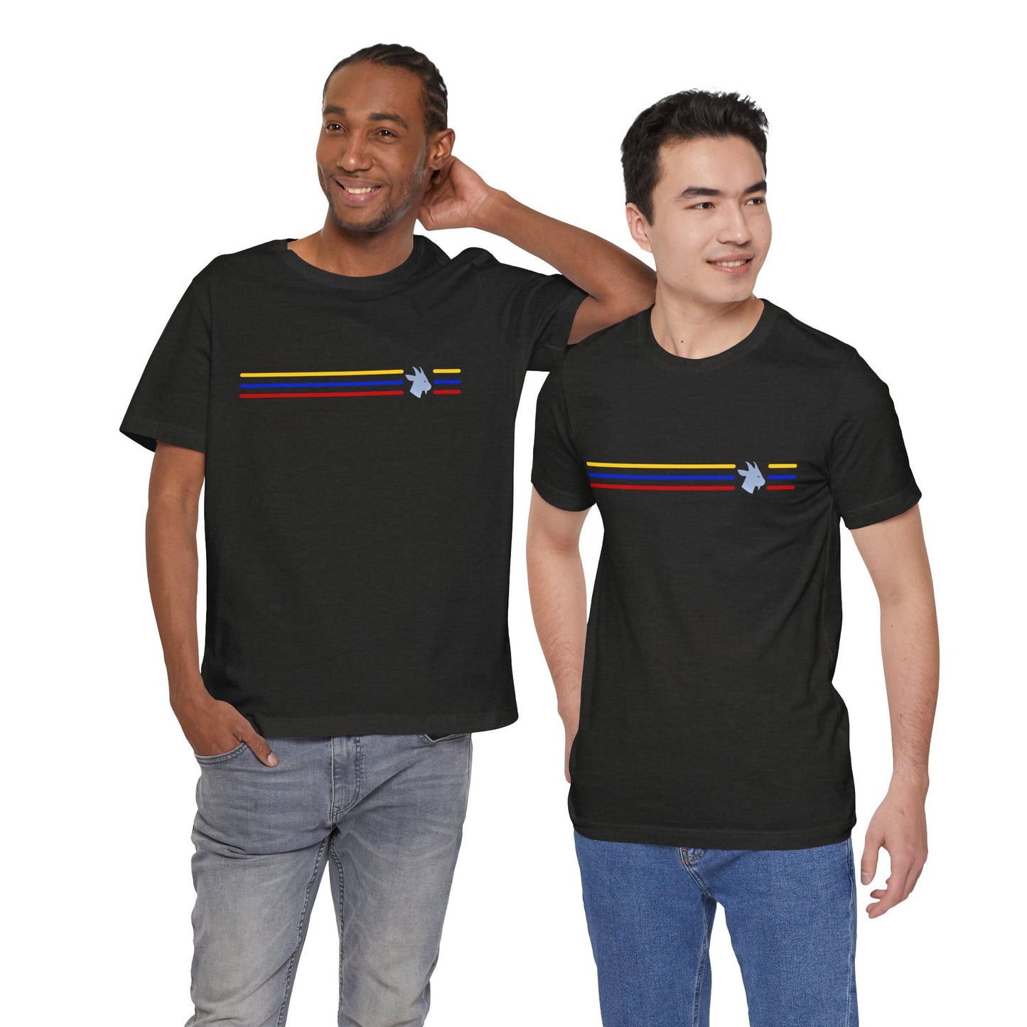 Camiseta Colômbia Retrô Listrada com MG