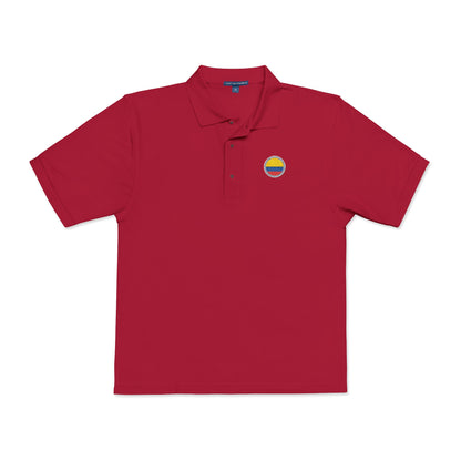 Embroidered Colombia Crest Polo Shirt