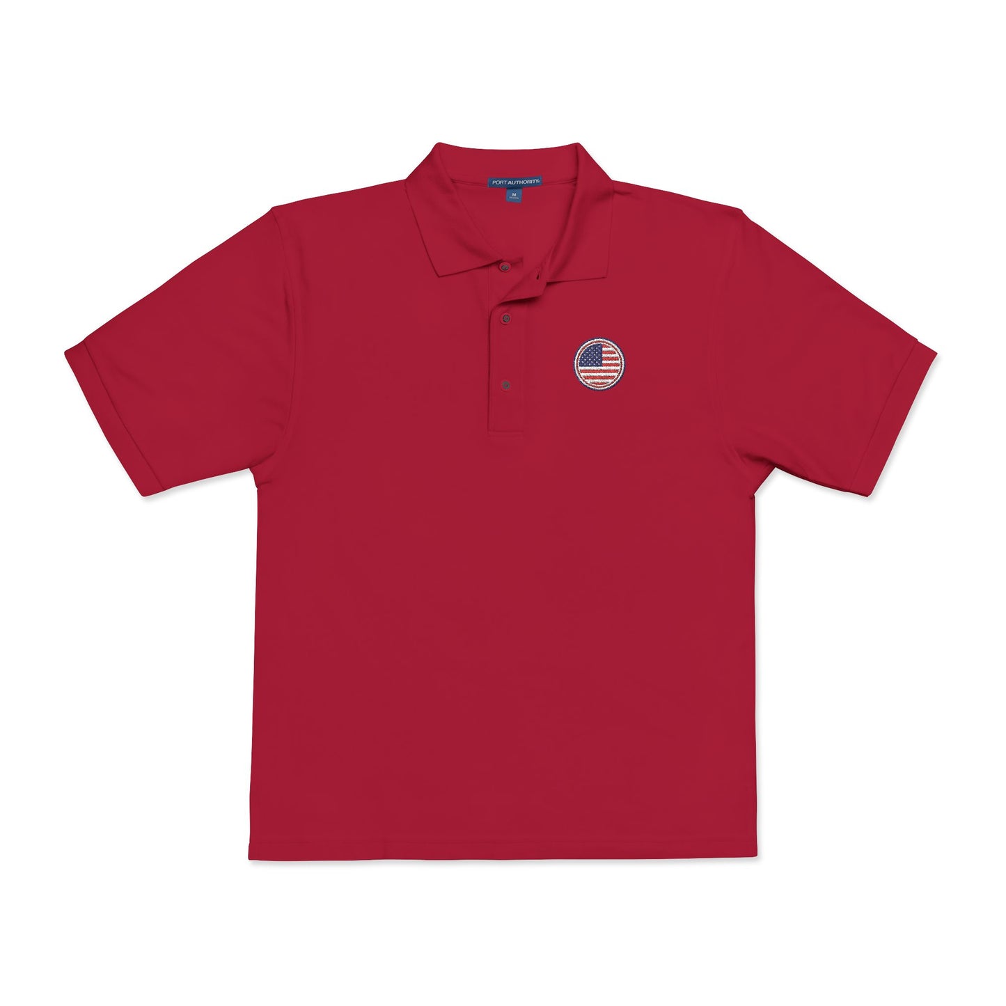 Embroidered USA Crest Polo Shirt
