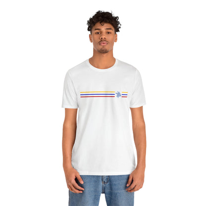 Camiseta Colômbia Retrô Listrada com MG