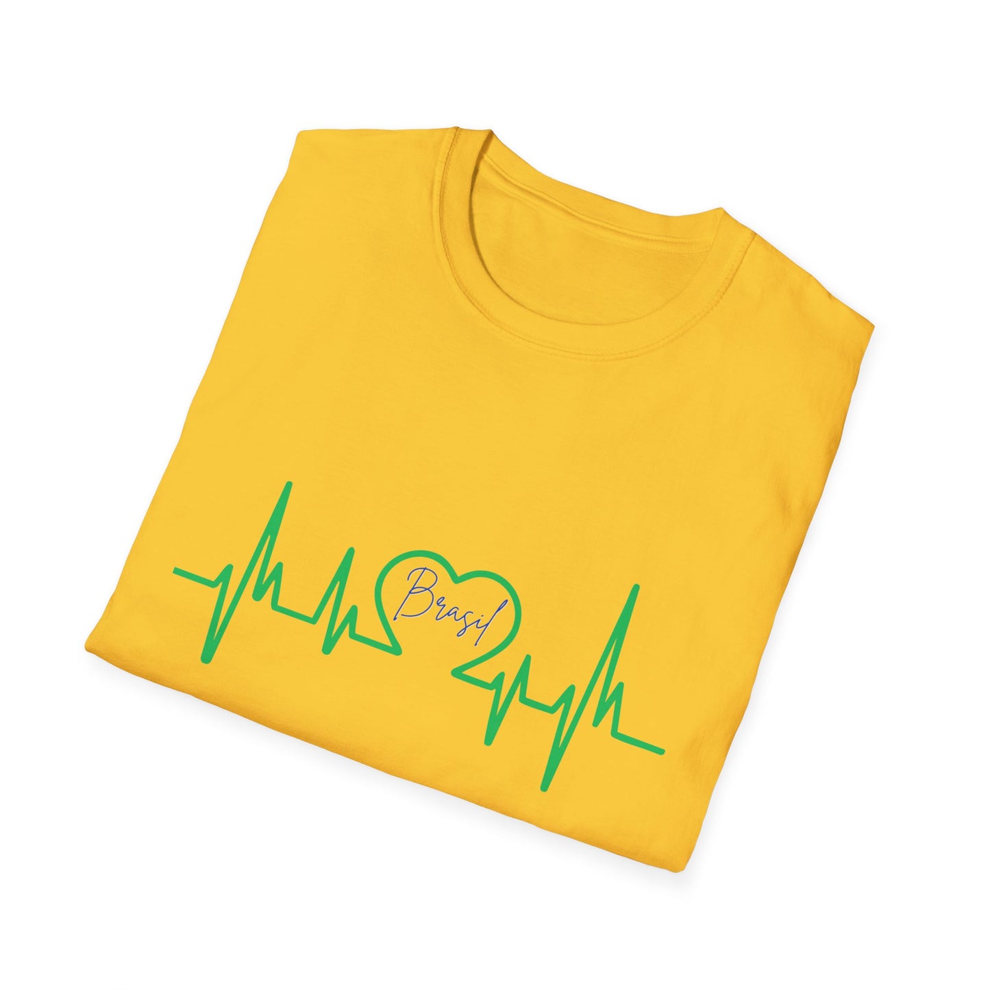 Brasil Heartbeat ECG T-Shirt