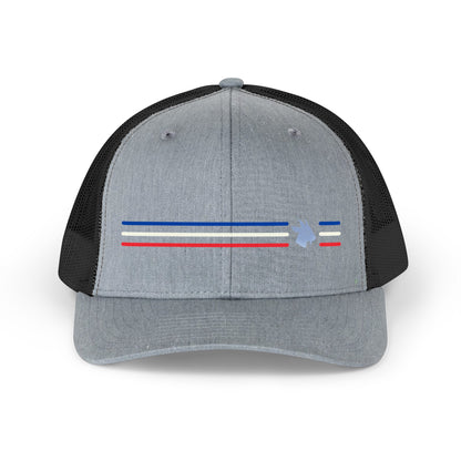 Costa Rica Low-Key Stripe Trucker Hat