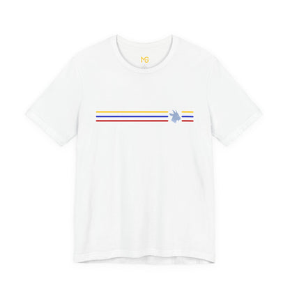 Camiseta Colômbia Retrô Listrada com MG