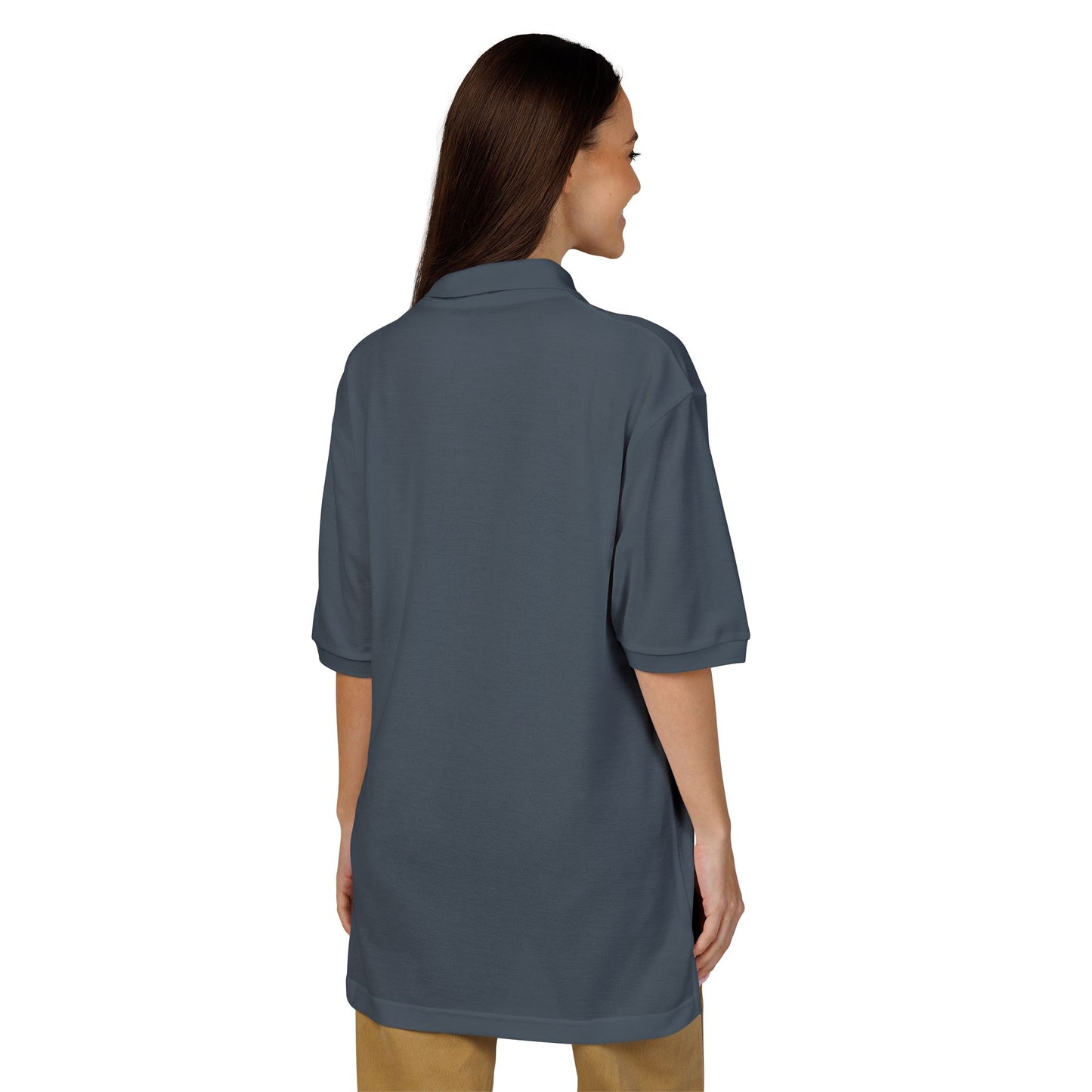 Camisa Polo Bordada com Brasão Brasileiro