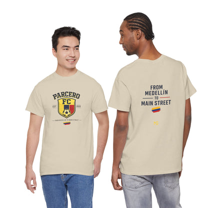 Parcero FC From Medellín to Main Street soccer shirt