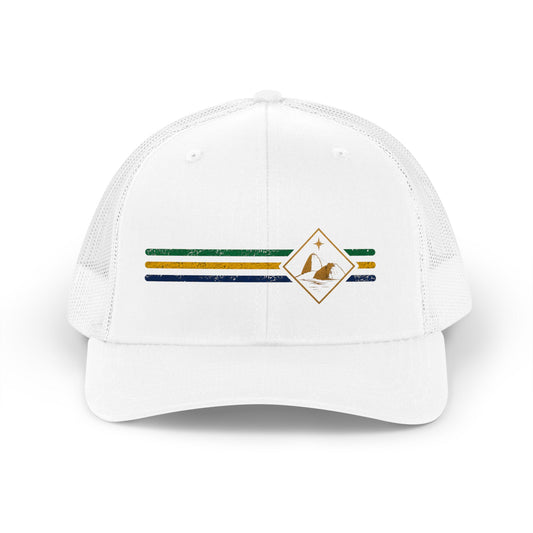 Brasil Low-Key Stripe Trucker Hat