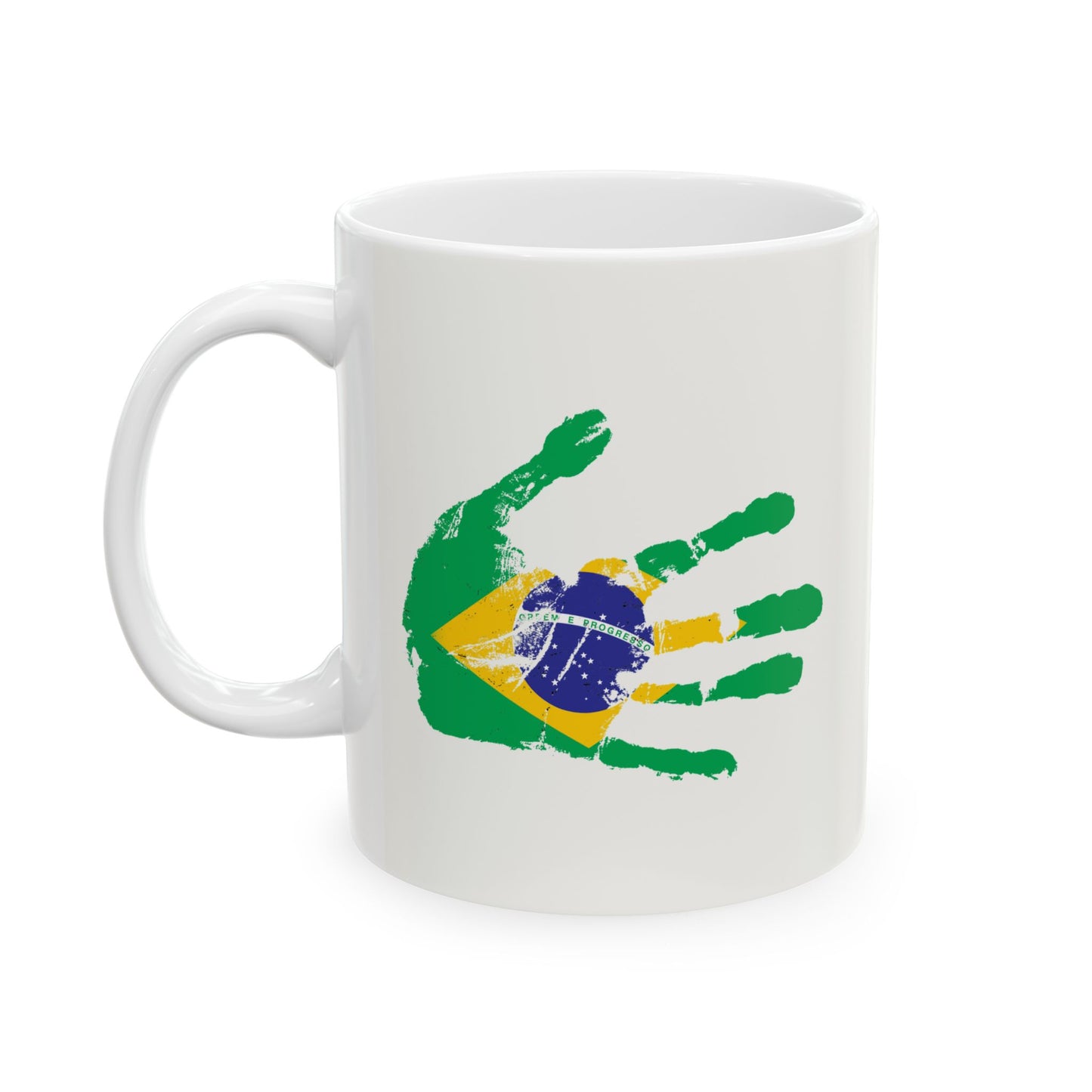 Brasil Coffee Mug, Ceramic 11oz 15oz | Brazilian Coffee Nation
