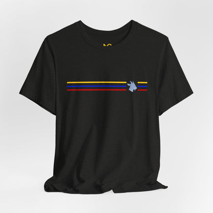 Camiseta Colômbia Retrô Listrada com MG