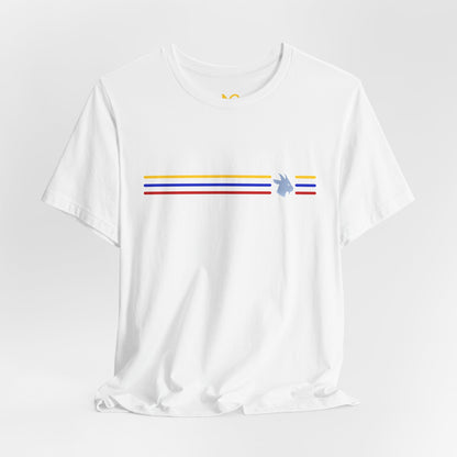 Camiseta Colômbia Retrô Listrada com MG