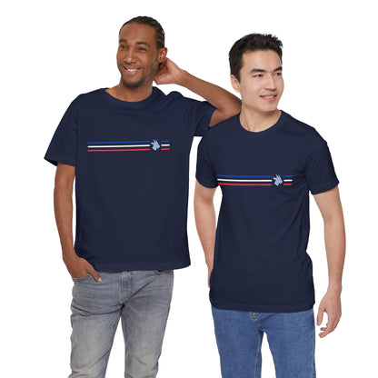 Camiseta a rayas discreta de Costa Rica
