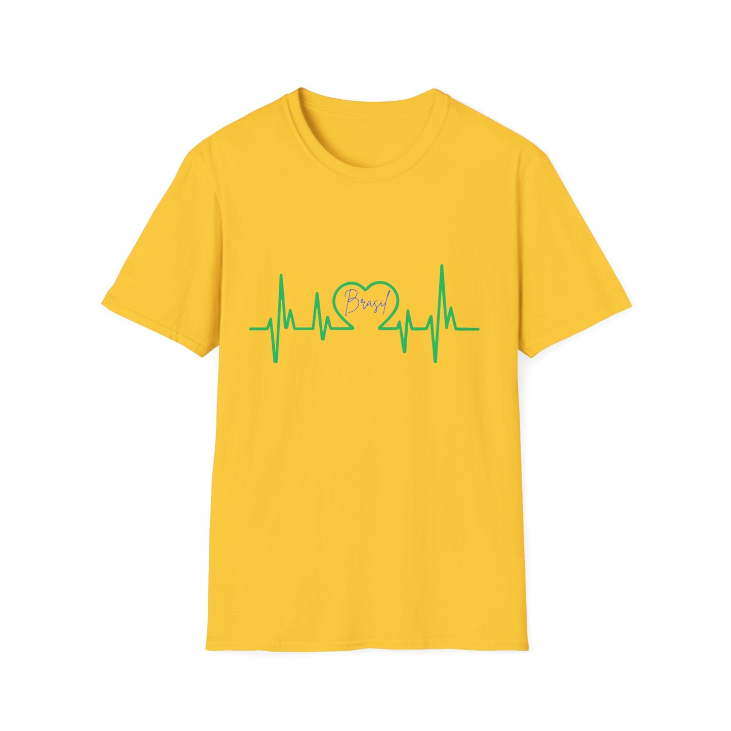 Brasil Heartbeat ECG T-Shirt