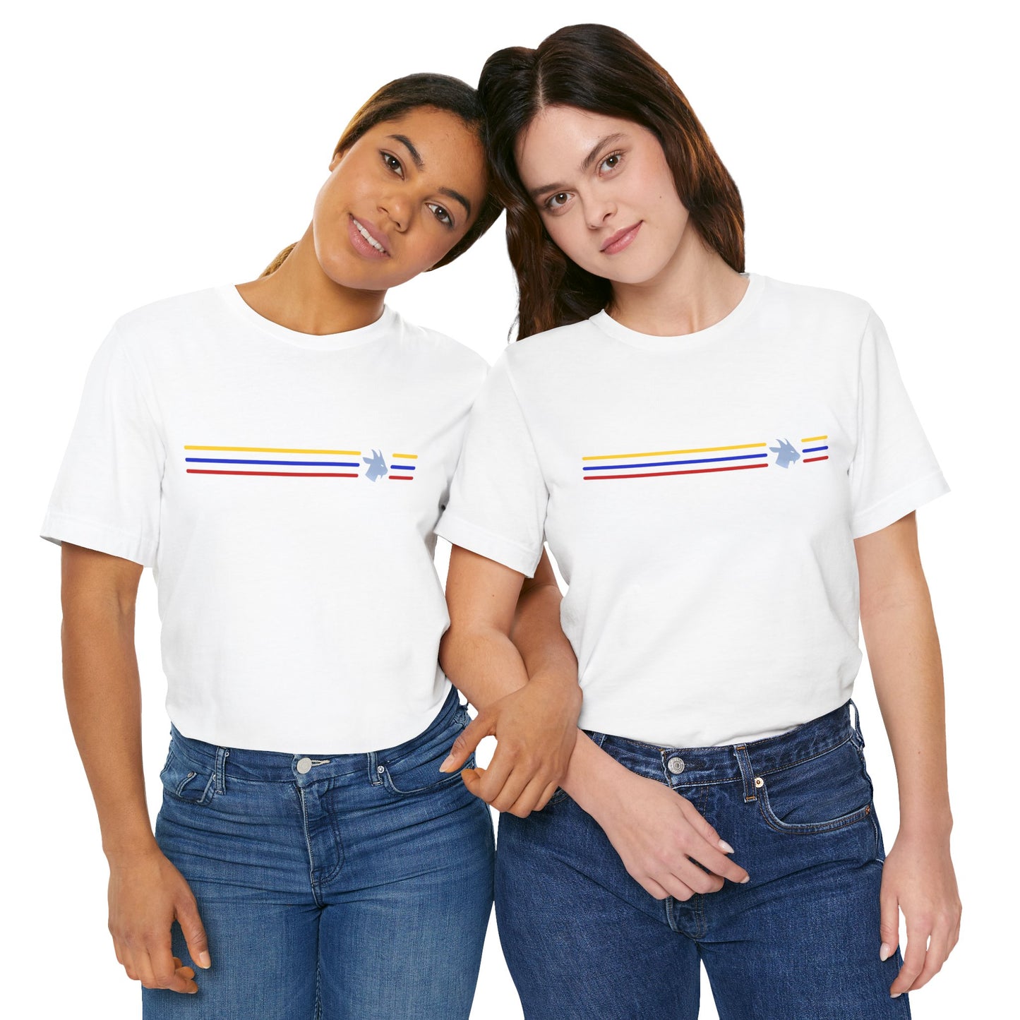 Camiseta Colômbia Retrô Listrada com MG