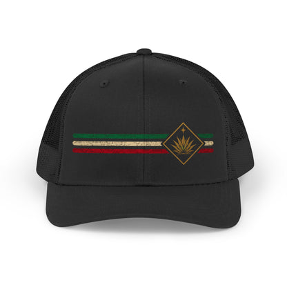Mexico Low-Key Stripe Trucker Hat