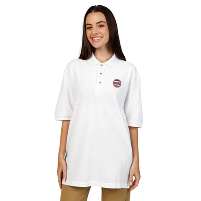 Polo bordado con el escudo de Costa Rica