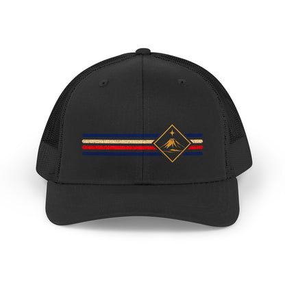 Costa Rica Low-Key Stripe Trucker Hat
