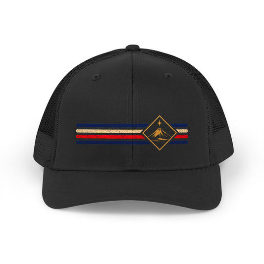 Costa Rica Low-Key Stripe Trucker Hat