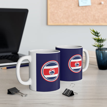 Caneca Azul de Café Costa Rica