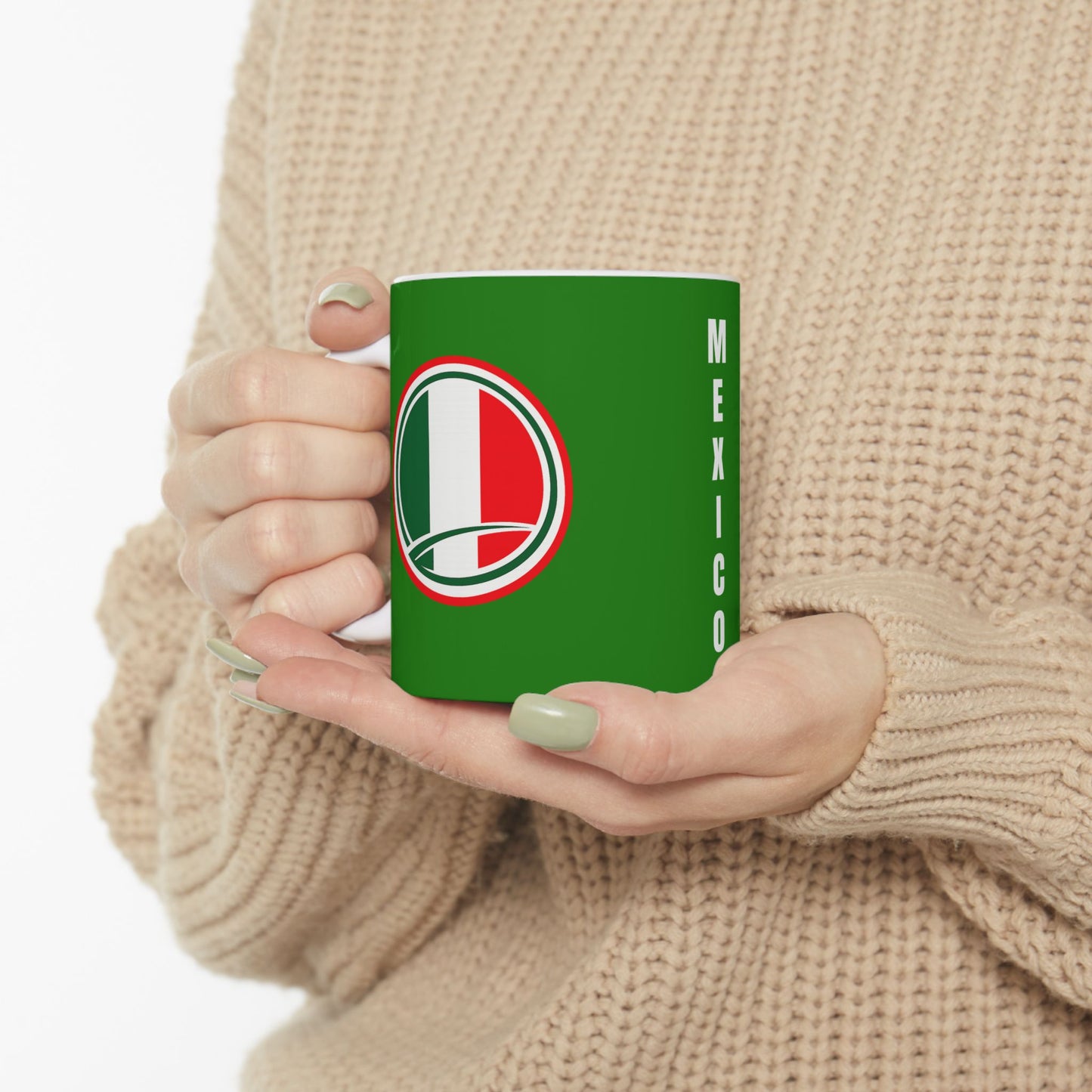 Caneca de Café Verde México Crachá