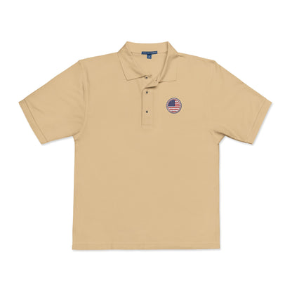 Embroidered USA Crest Polo Shirt