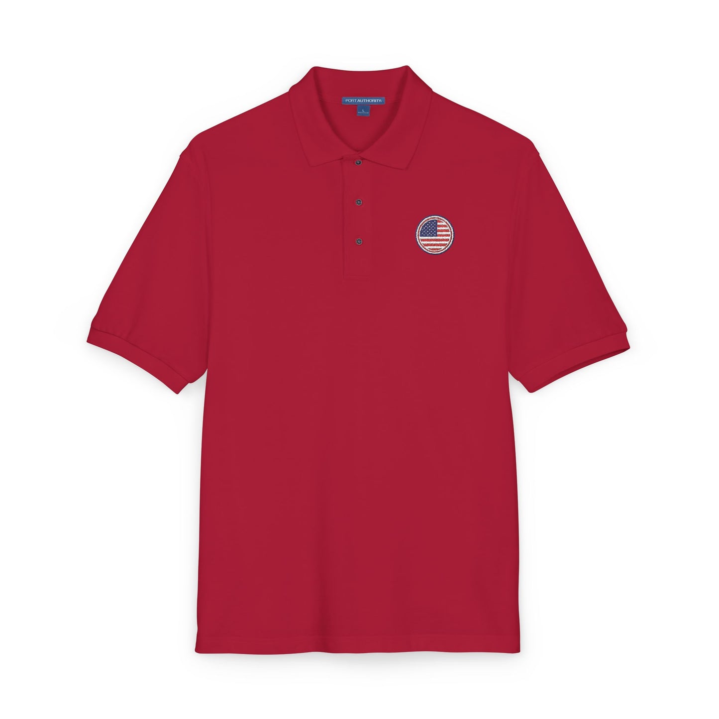 Embroidered USA Crest Polo Shirt