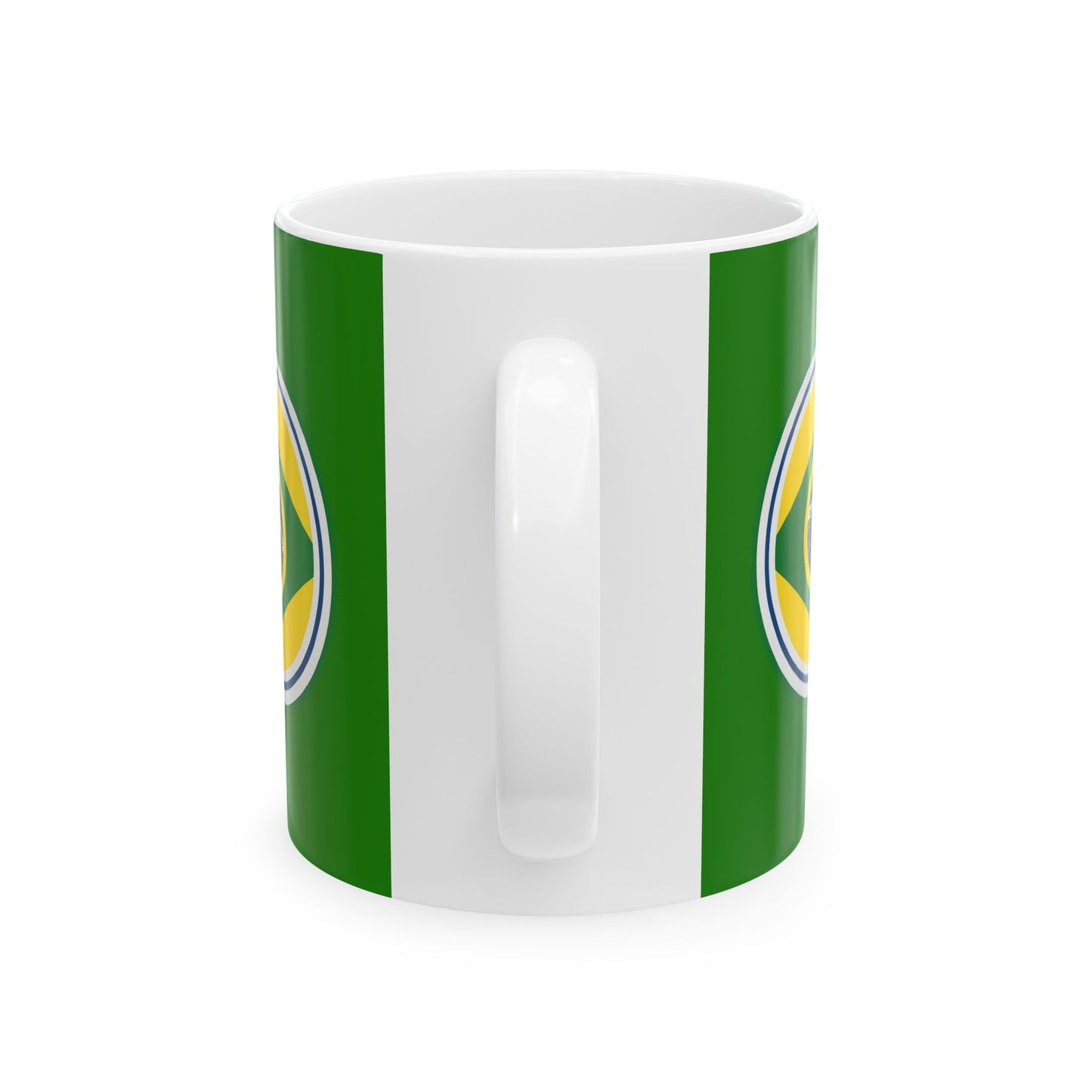 Taza de café con el emblema de Brasil