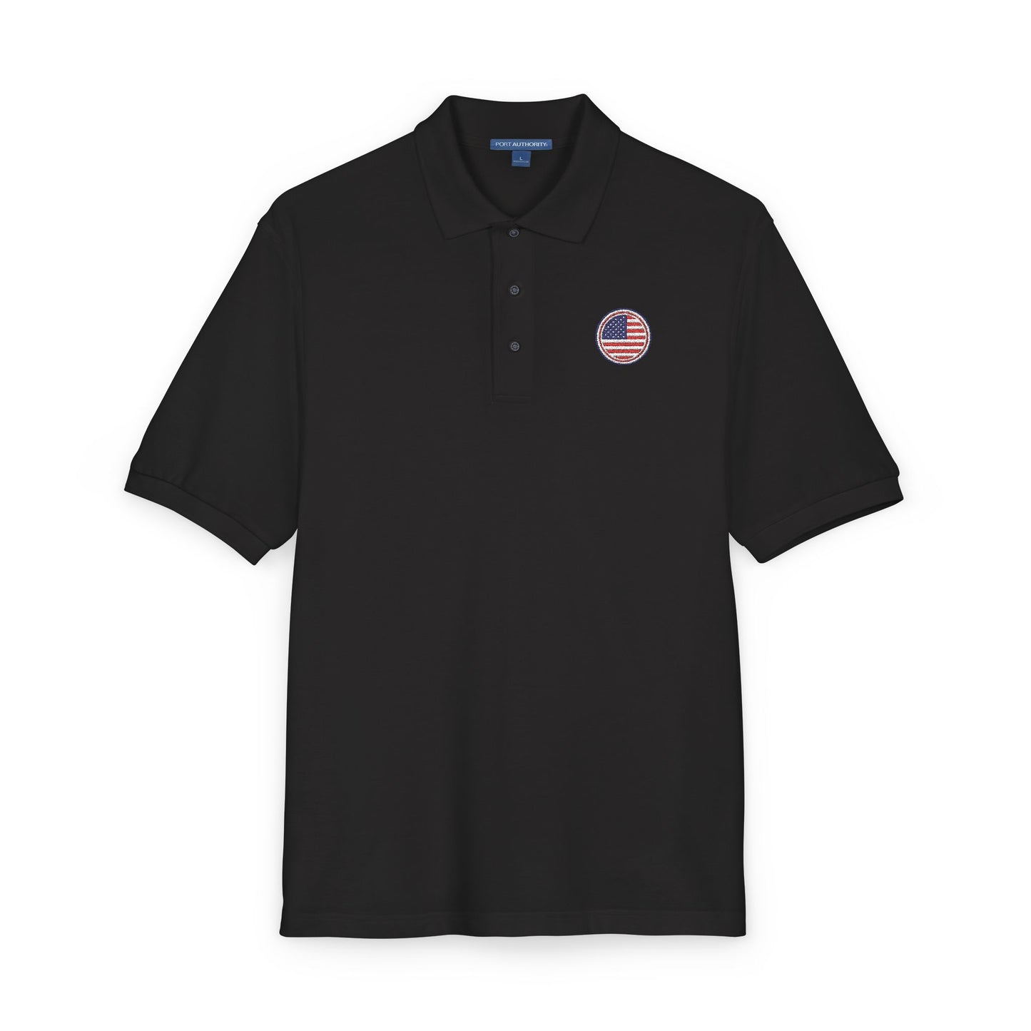 Embroidered USA Crest Polo Shirt