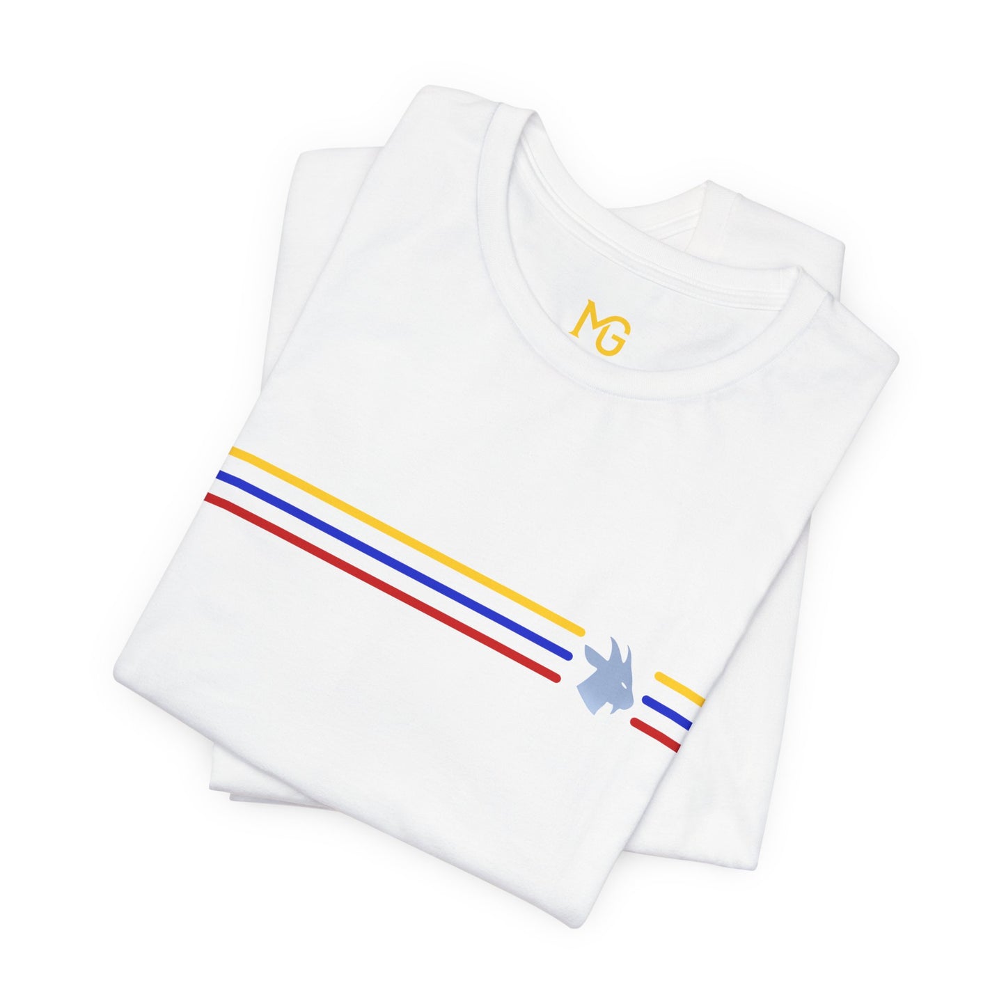 Camiseta Colômbia Retrô Listrada com MG