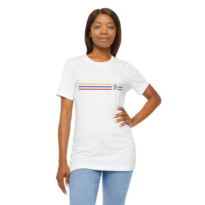 Camiseta Colômbia Retrô Listrada com MG