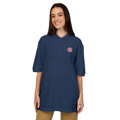 Polo bordado con el escudo de Costa Rica