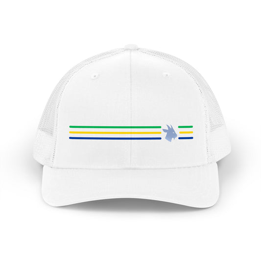 Brasil Retro Stripes Trucker Hat