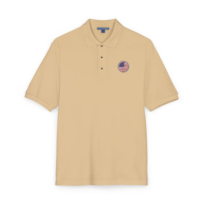 Embroidered USA Crest Polo Shirt