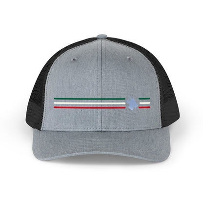 Mexico Low-Key Stripe Trucker Hat