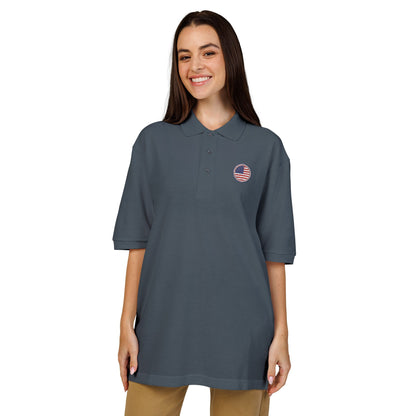 Embroidered USA Crest Polo Shirt