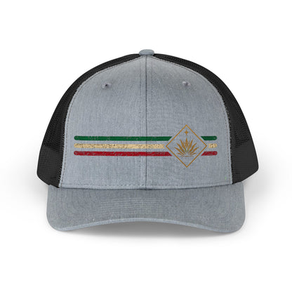 Mexico Low-Key Stripe Trucker Hat