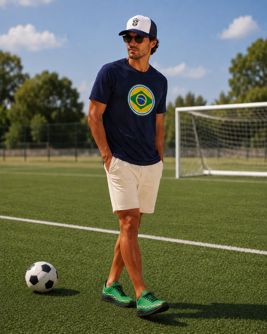 Camiseta con el emblema de Brasil